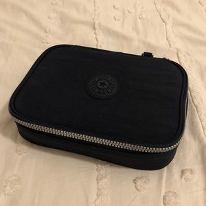Kipling 100 Pens Case true blue navy pencil case
